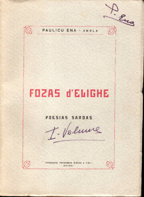 FORZAS D'ELIGHE POESIAS SARDAS