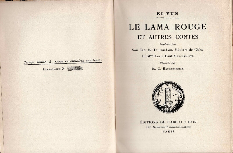 Le lama rouge et autres contes