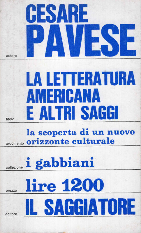 La letteratura americana e altri saggi