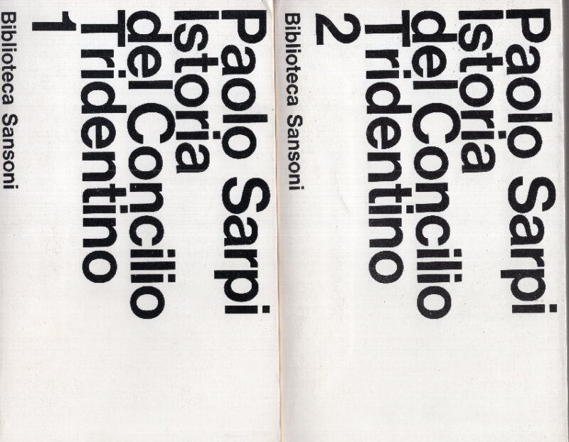 Istoria del Concilio Tridentino (2 volumi)