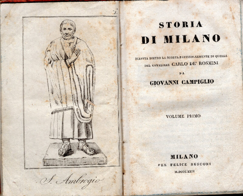Storia di Milano scritta dietro la scorta particolarmente di quella del cavaliere Carlo De' Rosmini. Volumi 1-5