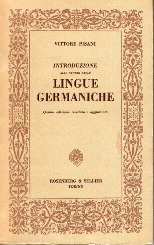 Introduzione allo studio delle lingue germaniche
