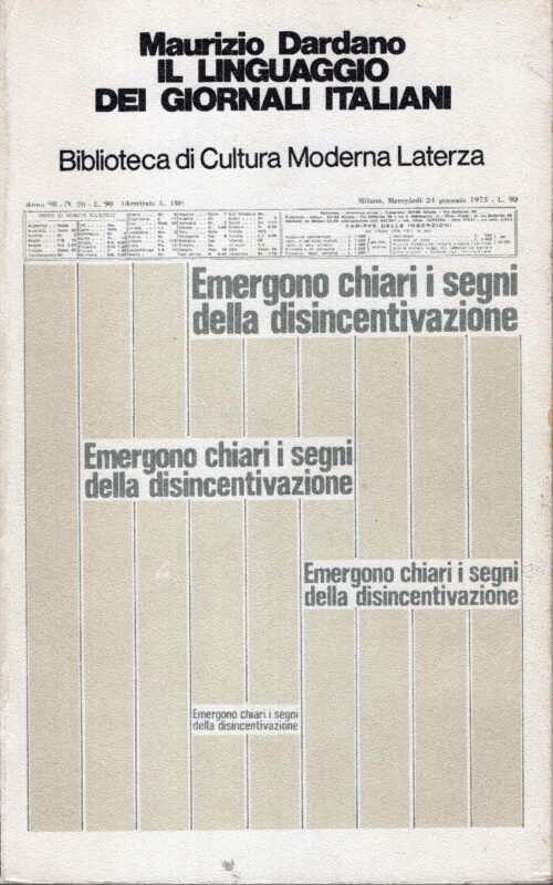 Il linguaggio dei giornali italiani