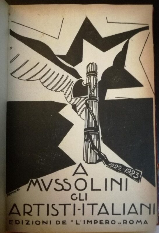 A Mussolini gli artisti italiani.