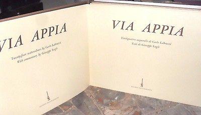 Via Appia. Ventiquattro acquerelli di Carlo Labruzzi testi di Giuseppe Lugli