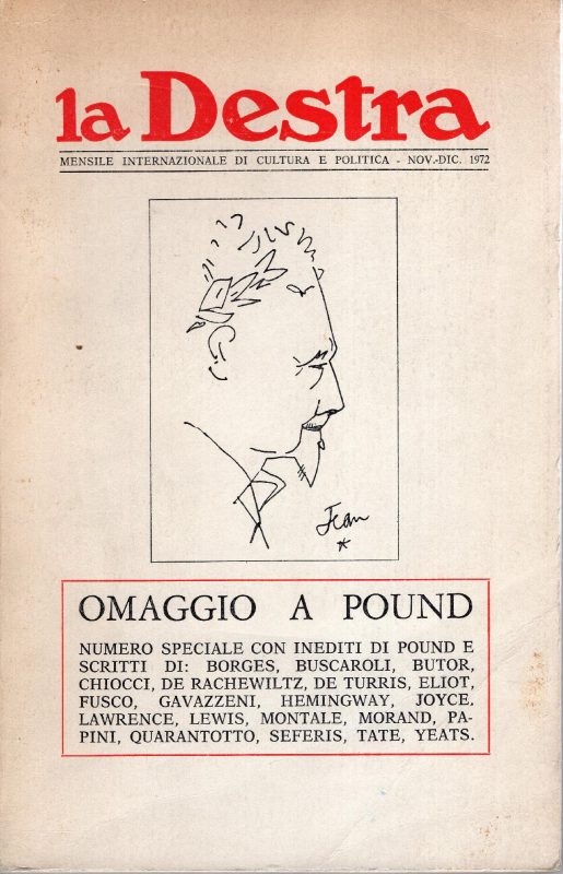 Omaggio a Pound : numero speciale con inedite di Pound e scritti di Borges .. et al.