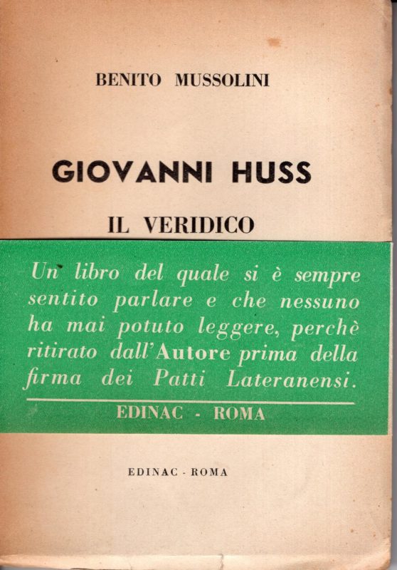 Giovanni Huss, il veridico. Riproduzione facsimile dell'edizione 1913