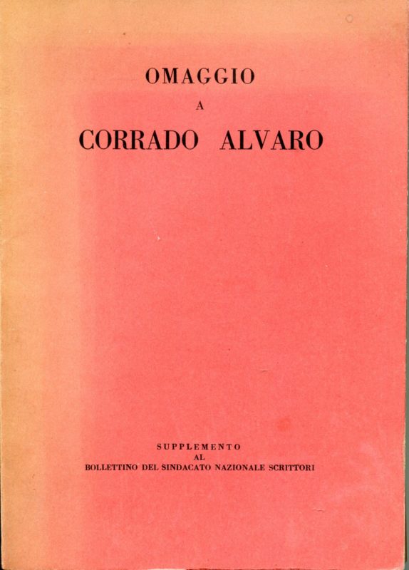 Omaggio a Corrado Alvaro