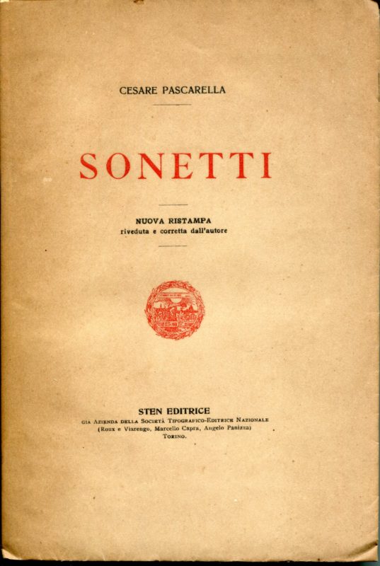 Sonetti. Nuova ristampa riveduta e corretta dall'autore