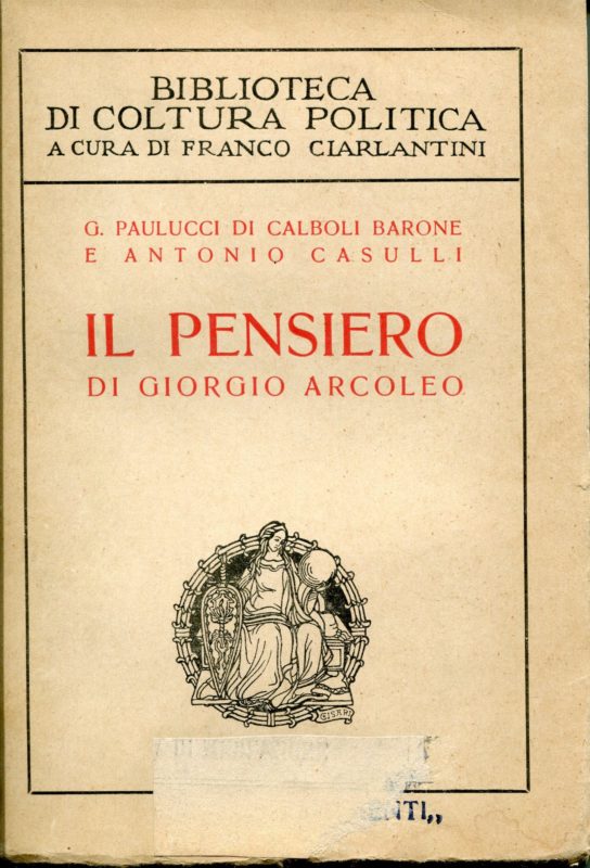 Il pensiero di Giorgio Arcoleo
