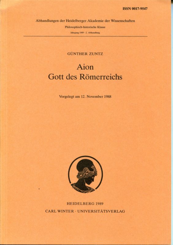Aion, Gott des Romerreichs (Abhandlungen der Heidelberger Akademie der Wissenschaften, Philosophisch-Historische Klasse)