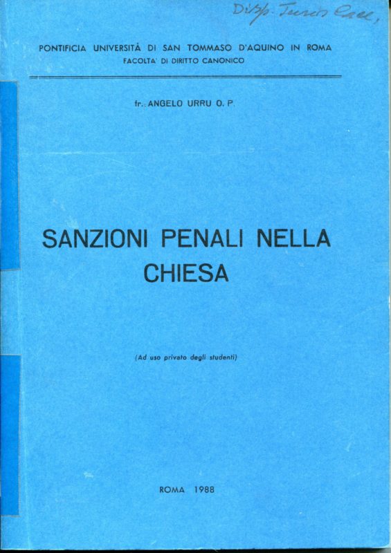  Sanzioni penali nella Chiesa