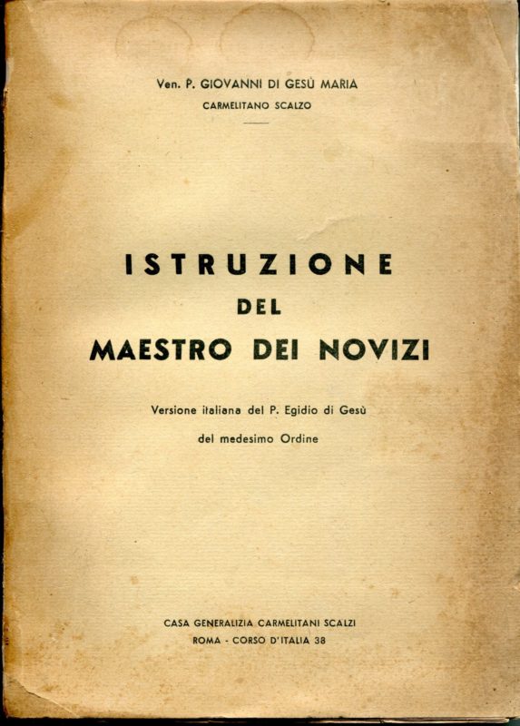  Istruzione del maestro dei novizi