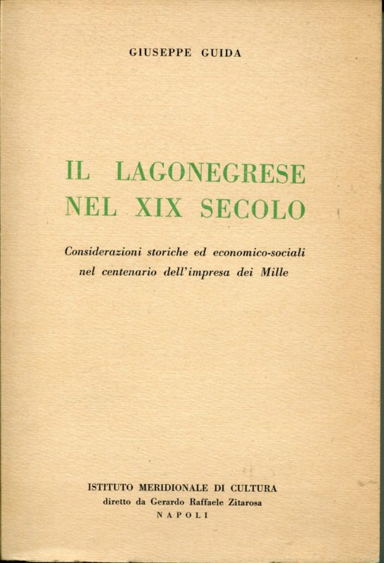 Il Lagonegrese nel 19. secolo, considerazioni storiche ed economico-sociali nel centenario dell'impresa dei Mille