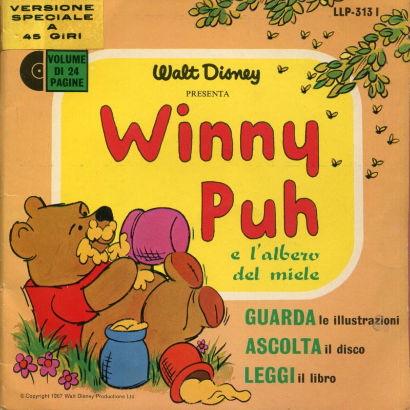 WINNY PUH e l'albero del miele. Guarda Ascolta Leggi con disco 45 giri