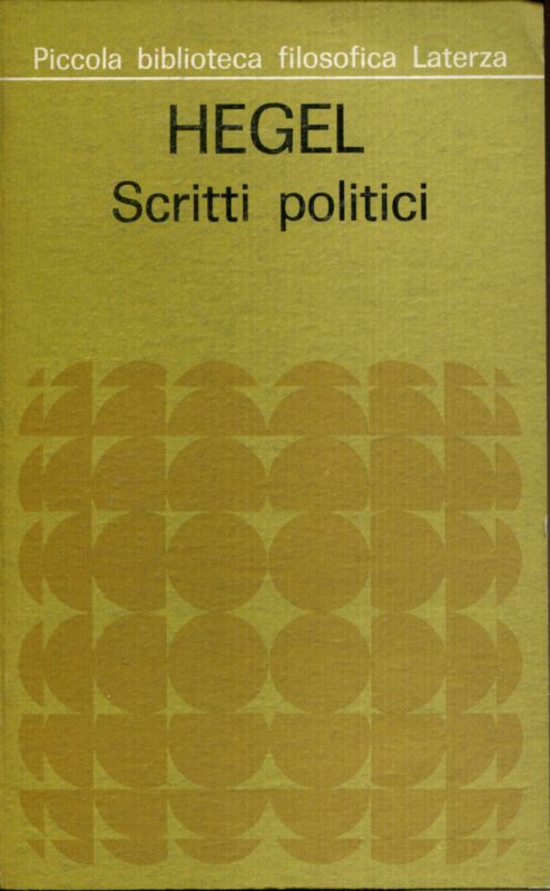 Scritti politici. A cura di Armando Plebe.