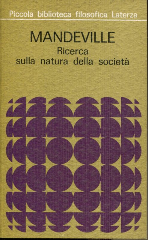 Ricerca sulla natura della società con il Saggio sulla carità e sulle scuole di Carità.