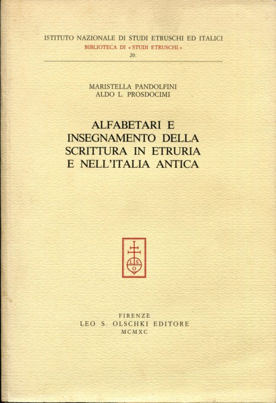 Alfabetari e insegnamento della scrittura in Etruria e nell'Italia antica