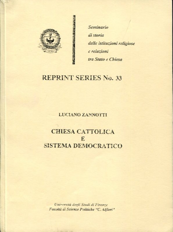 Chiesa cattolica e sistema democratico