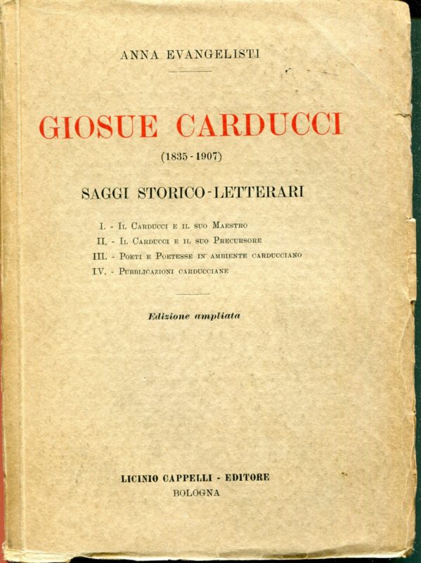 Giosuè Carducci : saggi storico letterari