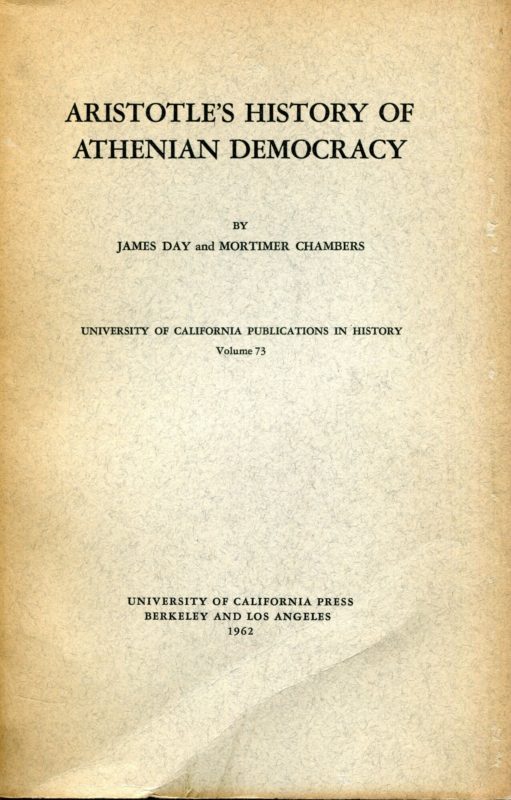 AristoteleÊ¼s history of Athenian democracy