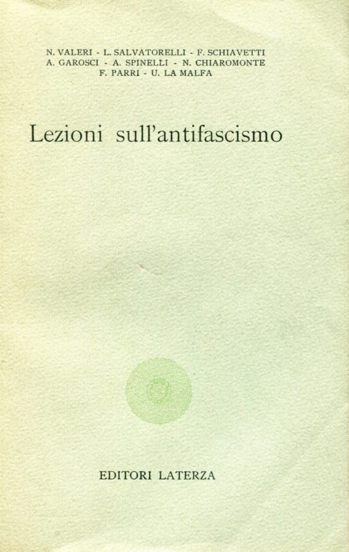 Lezioni sull'antifascismo