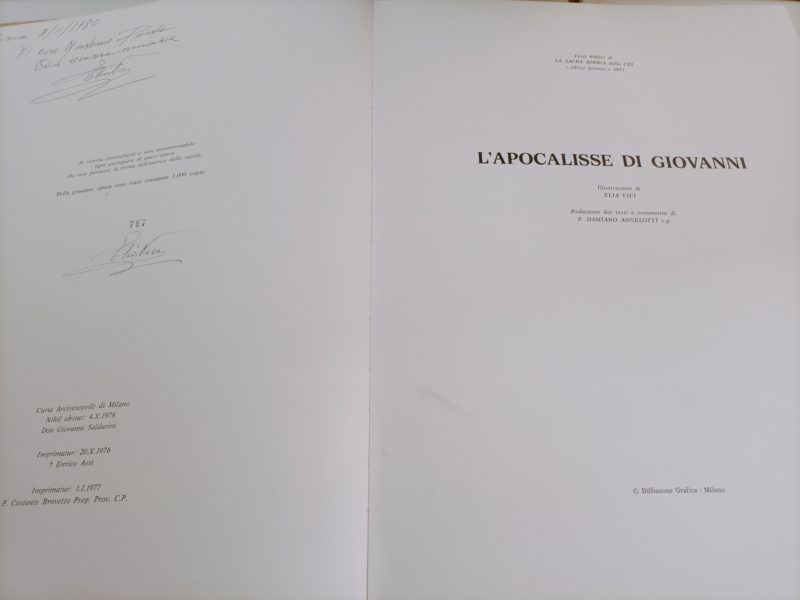 L'Apocalisse di Giovanni. Illustrazioni di Elia Vici ; redazione dei testi e commento di Damiano Angelotti