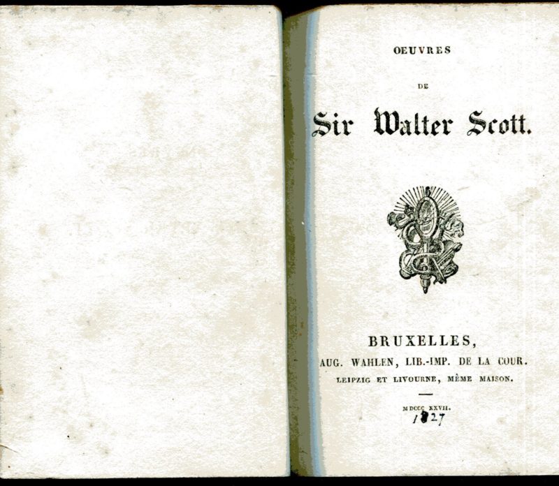 Oeuvres de Sir Walter Scott. Le MonastÃ¨re Tome 1 e 2
