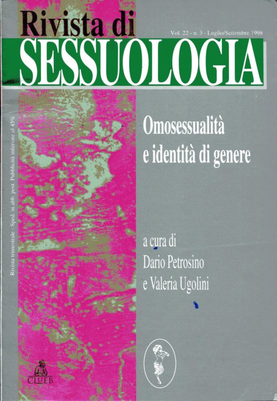 Rivista di sessuologia. Omosessualit?? e identit?? di genere