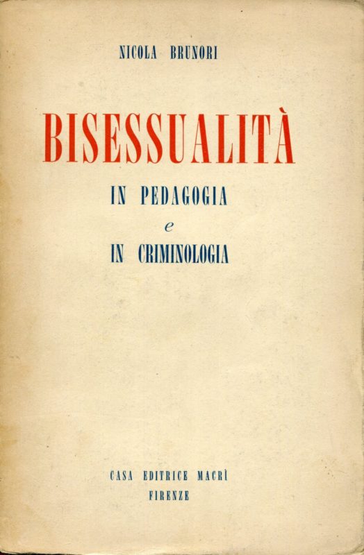 Bisessualit?? in pedagogia e in criminologia