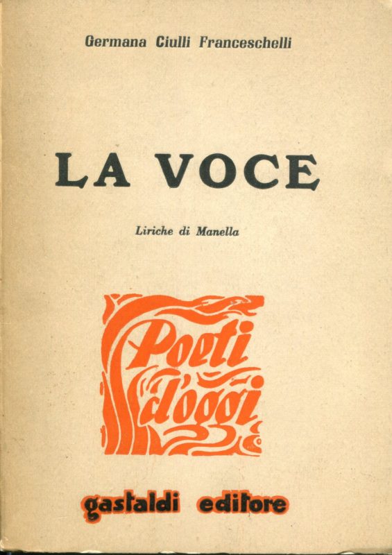 La voce : liriche di Manella