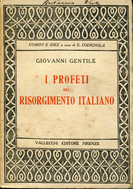 Profeti del risorgimento italiano