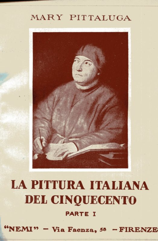 L'architettura italiana del cinquecento. Unito insieme a: Mary Pittaluga, La pittura italiana del cinquecento Parte I e II; Giuseppe De Locu, L'architettura italiana del seicento e del settecento Parte I e II; Giuseppe De Locu, La scultura italiana del seicento e del settecento Parte I e II; Vittorio Moschini, La pittura italiana del settecento; Giorgio Centetti, Roma papale dalla controriforma alla breccia di Porta PIa; Ettore Allodoli, Cellini; Benvenuto Disertori, L'incisione italiana; Giuseppe Morazzoni, Il mobilio italiano; Maria Accascina, L'oreficeria italiana