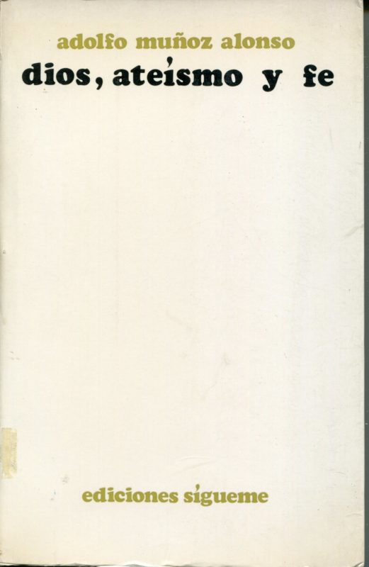 Dios, ateismo y fe