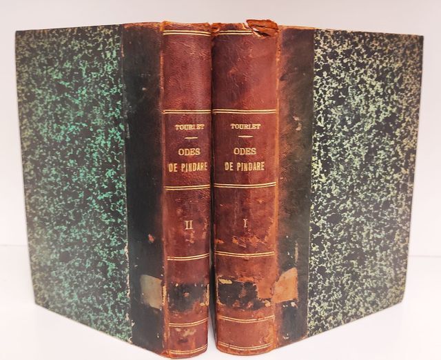 Traduction complete des odes de Pindare, en regard du texte grec, avec des notes a la fin de chaque ode; par R. Tourlet .. Tome premier - second