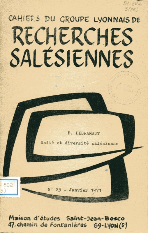 Cahiers du groupe Lyonnais de recherhes sal??siennes