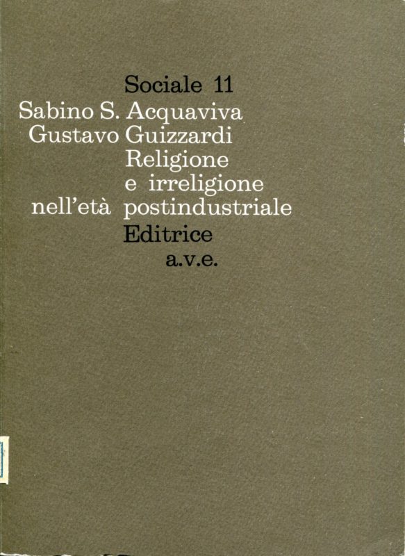 Religione e irreligione nell'eta postindustriale