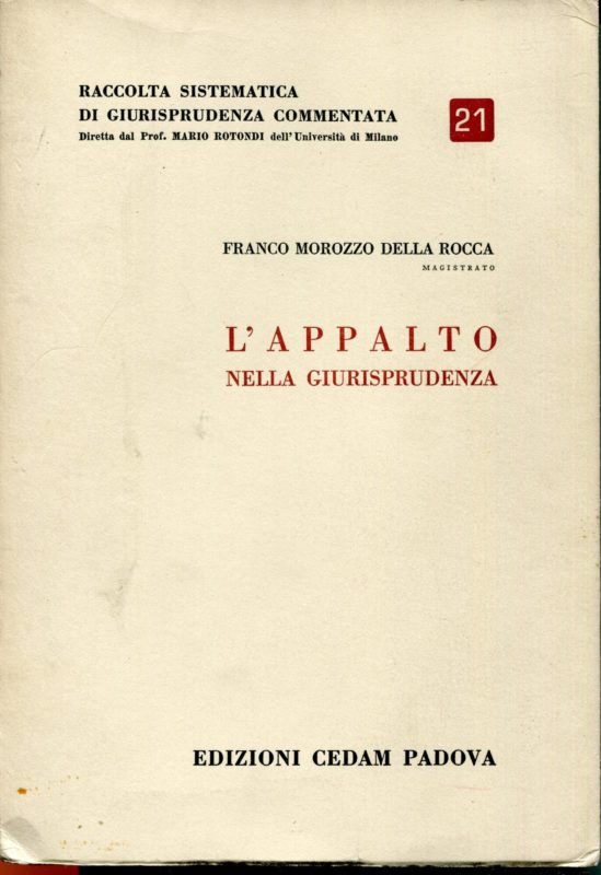 L'appalto nella giurisprudenza