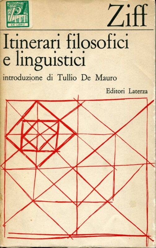 Itinerari filosofici e linguistici, introduzione di Tullio De Mauro