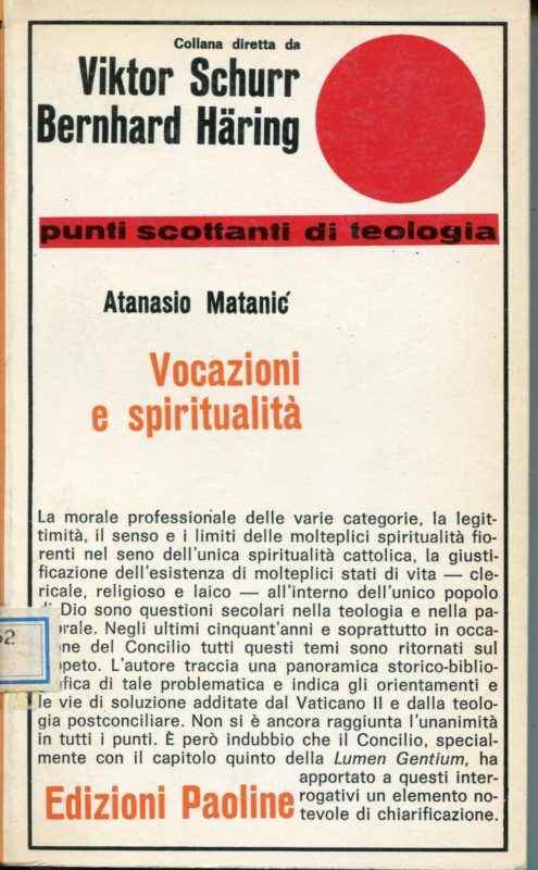 Vocazioni e spiritualit?? : cinque studi introduttivi alla luce del Concilio Vaticano 2.