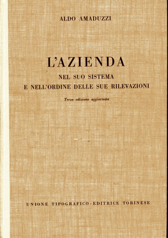 L'azienda nel suo sistema e nell'ordine delle sue rilevazioni. Terza edizione aggiornata