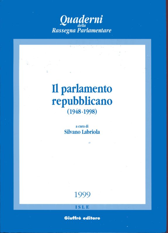Il parlamento repubblicano (1948-1998)