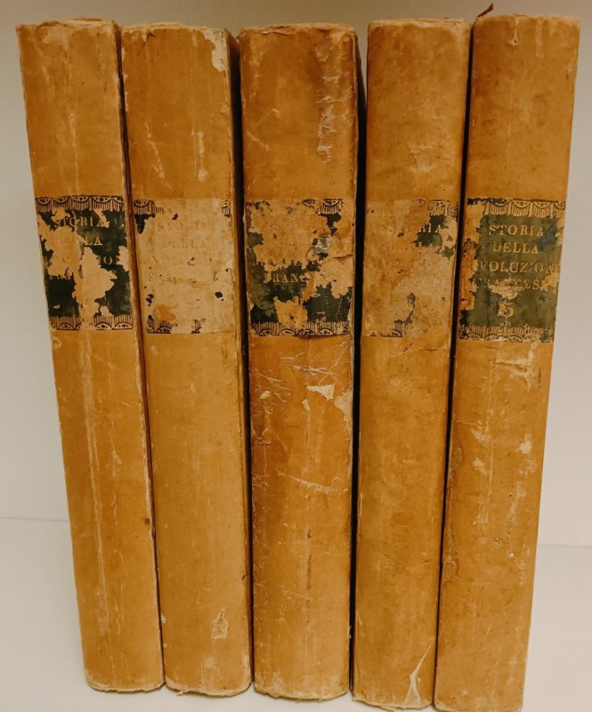 Storia della Rivoluzione Francese del signor Luigi Adolfo Thiers traduzione con note ed illustrazioni storiche di Gaetano Barbieri. Voll. I-V