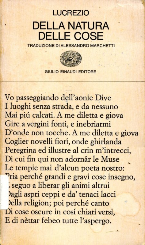 Della natura delle cose.