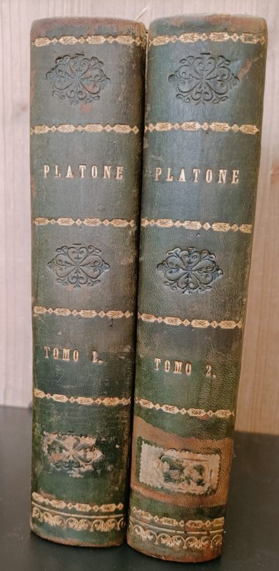 Platone compendiato e comentato da Lorenzo Martini. Tomo 1 e 2.