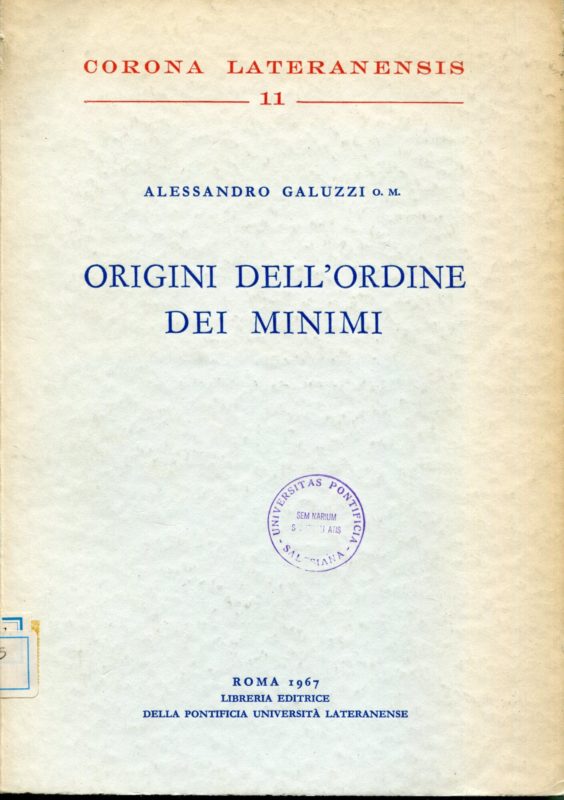 Origini dell'Ordine dei minimi