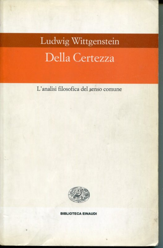 Della certezza. L'analisi filosofica del senso comune