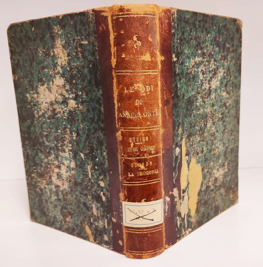 Le odi di Anacreonte, versione poetica di Giuseppe Sapio. Legato insieme a: I lavori ed i giorni  (poema), Lo scudo d'Ercole , (frammento di Esiodo), tradotti da Domenico Capellina . Torino : Stamperia Reale, 1851. 128 pp. Legato insieme a: La Teogonia di Esiodo, recata in versi italiani da Domenico Capellina. Torino : Stamperia Reale, 1849, 88 pp.
