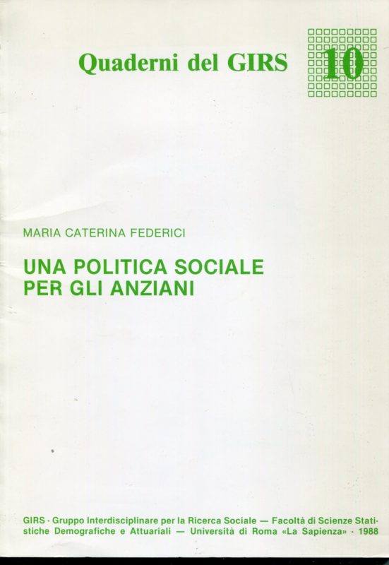 Una politica sociale per gli anziani