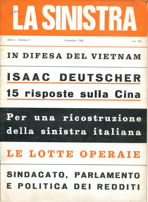 La sinistra. Direttore Lucio Coletti. Anno I, n. 2.  Novembre 1966